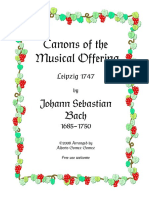 Canons of The Musical Offering: Johann Sebastian Bach