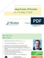 Exploring Scrum of Scrums: As A Scaling Vehicle