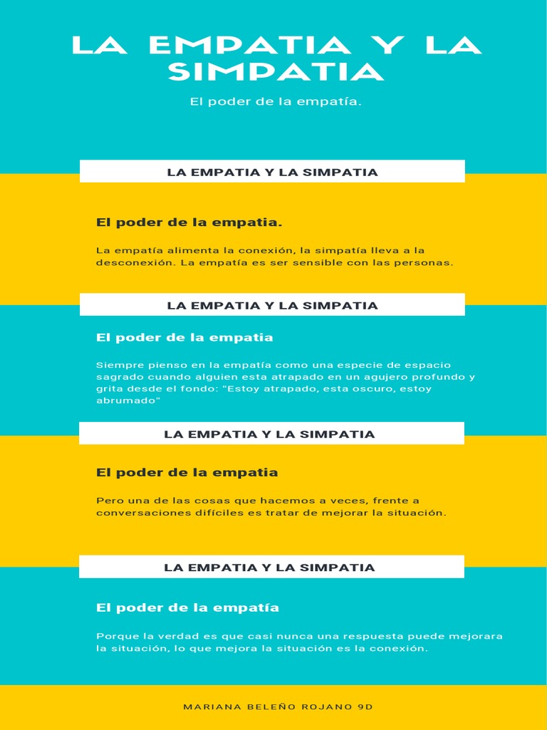 Empatía vs Simpatía: Conexión Real | PDF, image size:768x1024