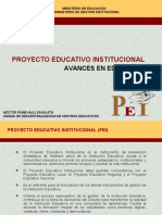 PROYECTOS EDUCATIVOS INSTITUCIONALES