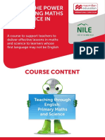 Course Content: Unlock The Power of Learning Maths and Science in English