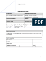 Assignment Cover Sheet Qualification Module Number and Title