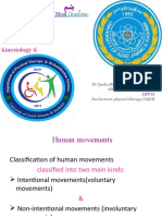 Kinesiology Lectures on Active & Passive Movements