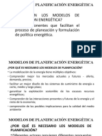 Modelos de Planificación Energética