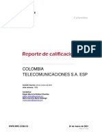 Reporte de Calificacion - Coltel Emisor RP2021