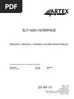 Elt/Nav Interface: Description, Operation, Installation and Maintenance Manual