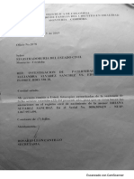 Oficio #2078 Del 03 de Diciembre de 2015 Emitido Por Juzgado Dirigido A La Registraduria Nacional Del Estado Civil de Monteria