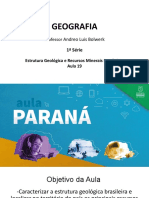 Ens - Medio - Geografia - 1 - Ano - Estutura - Geologica - e - Recursos - Mineriais - Brasileiros - Aula19