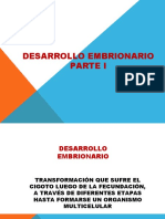 Presentación. Desarrollo Embrionario. Parte i. III Momento