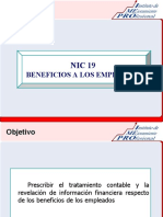 NIC19 Beneficios a los Empleados