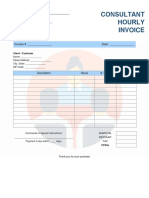 Consultant Hourly Invoice Template