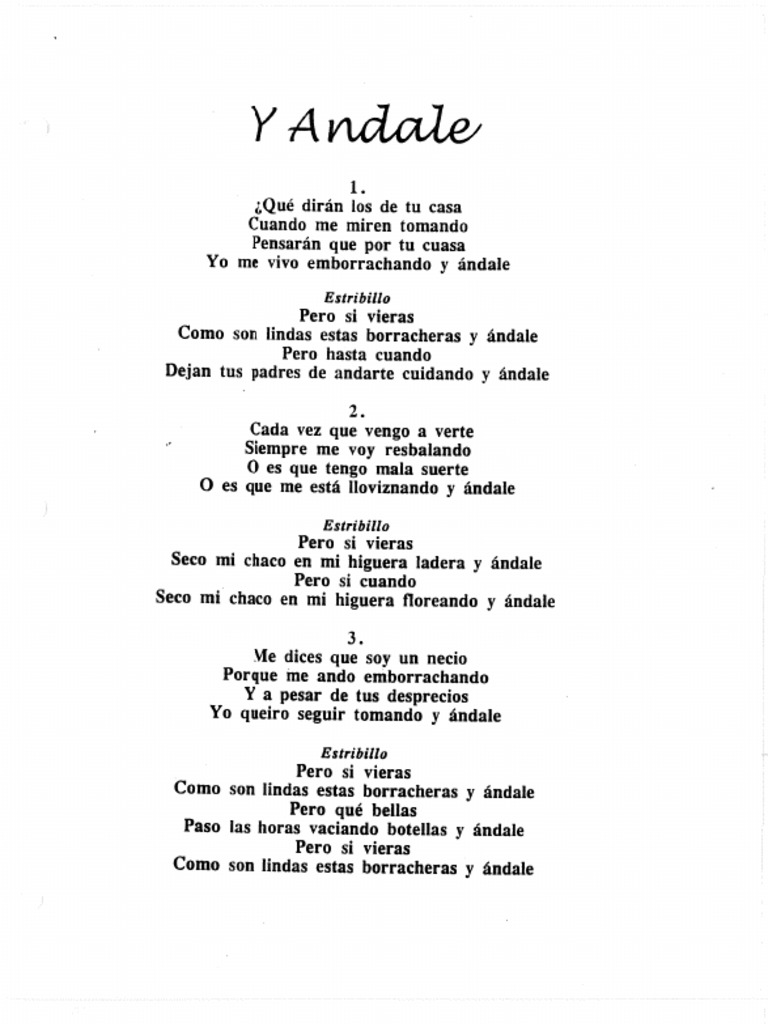 Y Andale | PDF