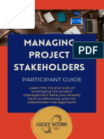 Managing Project Stakeholders SAMPLE Participant Guide