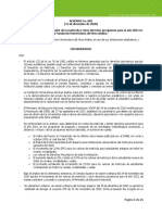 Acuerdo No. 085 16 de Diciembre de 2020 Por El Cual Se Establece El Valor de La Matriicula y Otros Derechos Pecuniarios para El Antho 20