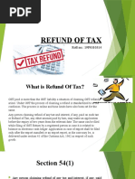 Refund of Tax