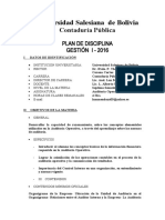 Universidad Salesiana de Bolivia: Contaduría Pública