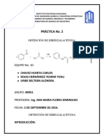 Obtencion de Dibenzalacetona