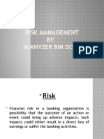 Risk Management BY M Khyzer Bin Dost