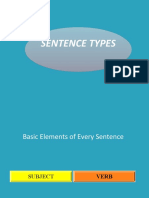Sentence Parts & Types