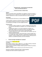 Derrotero Del Trabajo Final - Mezcla de Mercadeo 2021 1