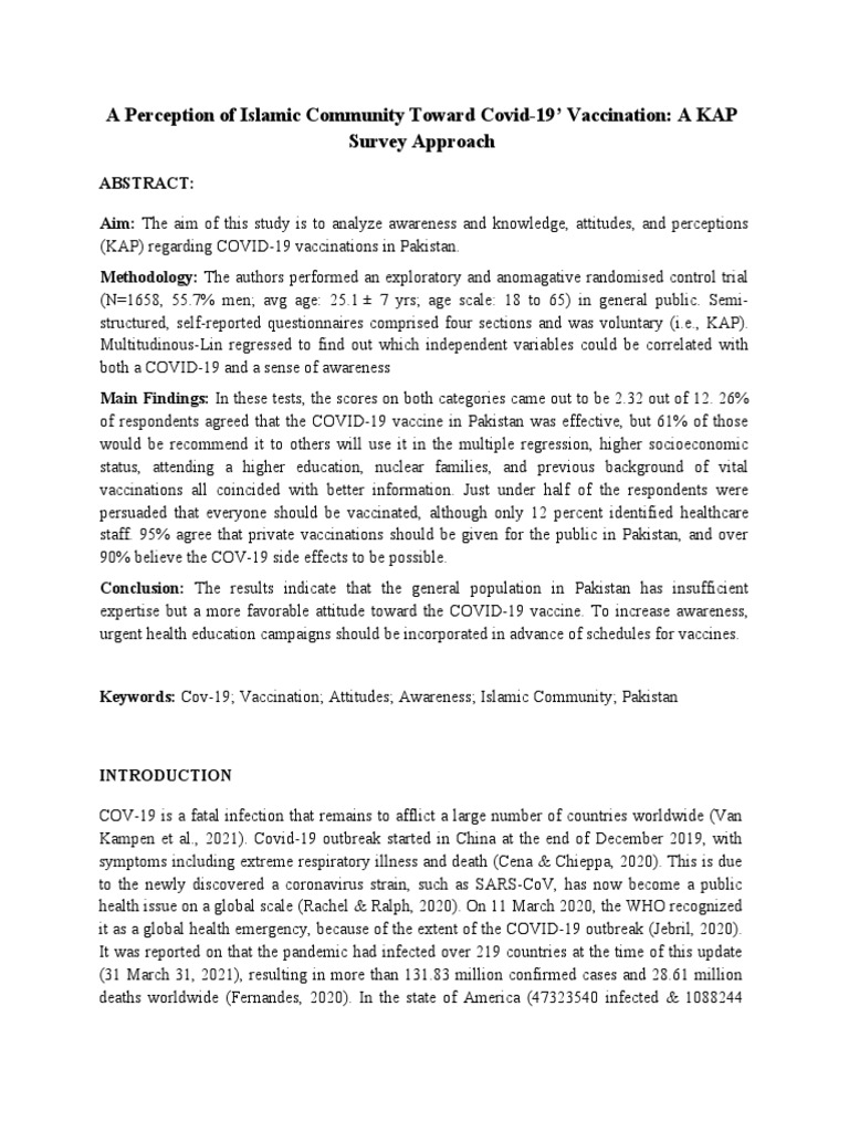 Vaccination of COVID-19 (8) (AutoRecovered) | PDF | Attitude ...