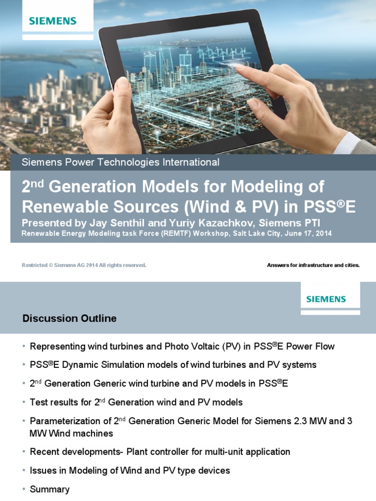 PSSE 2nd Generation Wind Models Final Jay | PDF | Ac Power | Electric ...