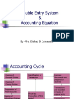 Double Entry System & Accounting Equation: by - Mrs. Dilshad D. Jalnawalla