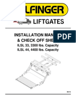 Installation Manual & Check Off Sheet: ILSL 33, 3300 Lbs. Capacity ILSL 44, 4400 Lbs. Capacity