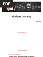 Machine Learning: Bilal Khan