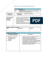 Plantilla de Integración Tic en Procesos Educativos