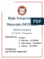 MTPE22 - High Temperature Materials