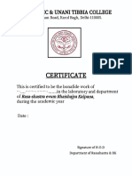 Certificate: Ayurvedic & Unani Tibbia College