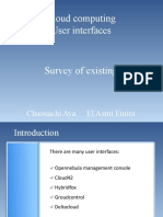 Cloud Computing User Interfaces: Chaouachi Aya El Asmi Emira