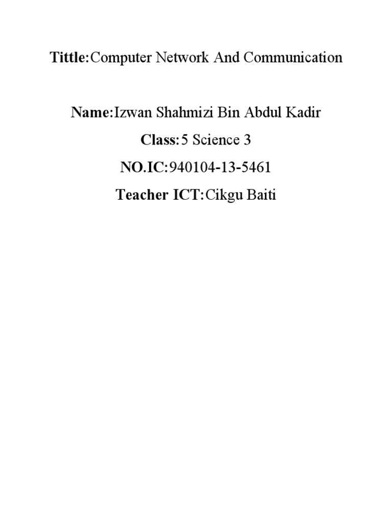 Computer Network Basics and Overview | PDF
