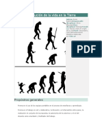 Origen y Evolución de La Vida en La Tierra