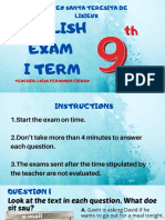 Exam I Term 9TH