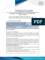 Guía de Actividades y Rúbrica de Evaluación - Unidad 7 y Unidad 8 - Fase 4 - Evaluación Del Sistema de Gestión Ambiental ISO 140012015