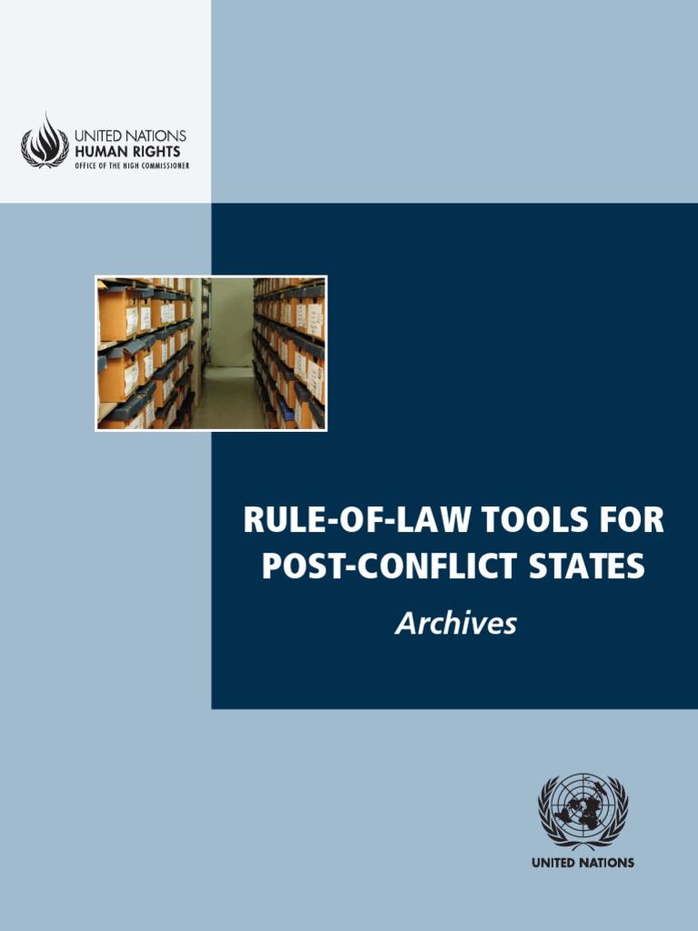 Rule of Law Tools in Post Conflict States PDF Transitional Justice