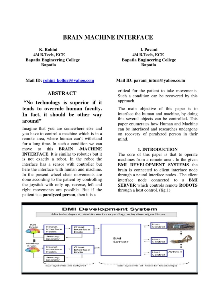 Brainmachineinterface | PDF