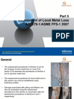 Assessment of Local Metal Loss API 579-1/ASME FFS-1 2007: Quest Integrity October 2015