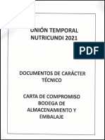 CARTA DE COMPROMISO ALMACENAMIENTO Y EMBALAJE