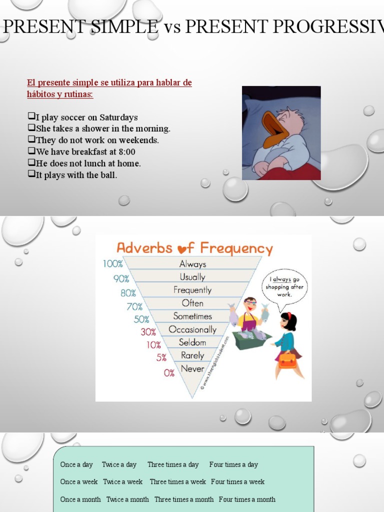 Presente Simple vs Progresivo | PDF | Language Arts & Discipline | Self ...