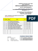 Daftar Nilai Sisipan Genap Pendidikan Agama Kristen