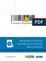 Manual para La Operación Secundaria de Los Acuerdos Marco de Precios