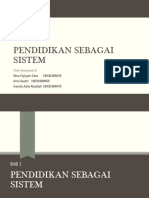 Pendidikan Sebagai Sistem