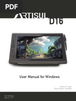 Artisul-D16 - Windows Manual - v.1 - 2018