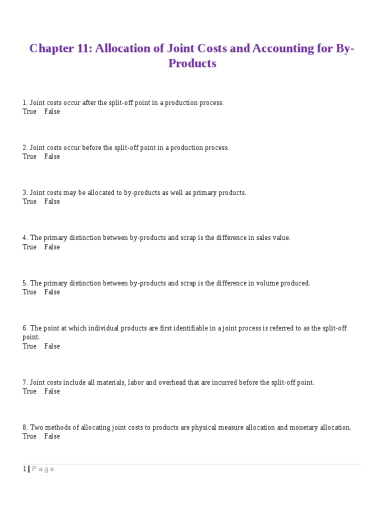 Chapter 11 | PDF | Cost | Cost Of Goods Sold