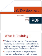 Employee Training & Development Techniques