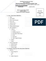 Form Biodata Daftar Ulang CPDB