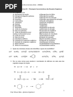 Lista 3 - Principais Características Das Reações Orgânicas